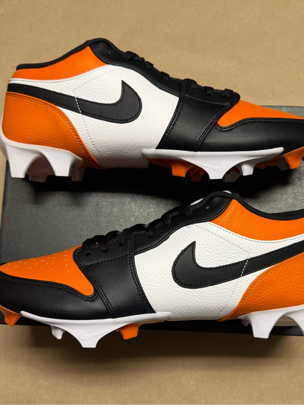 Nike Air Jordan 1 Low Retro TD Cleat Shattered Backboard Size 15 Football NEW!